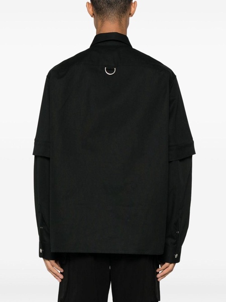 Givenchy Black Shirt With Removable Sleeves Men