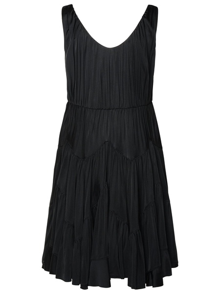 Lanvin Black Viscose Dress Woman