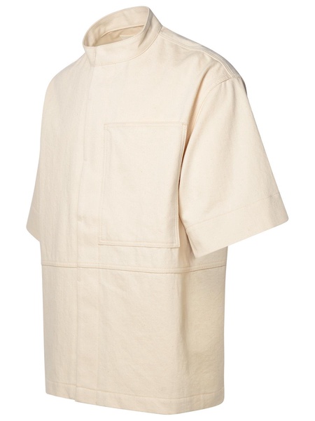 Jil Sander Ivory Cotton Shirt Man