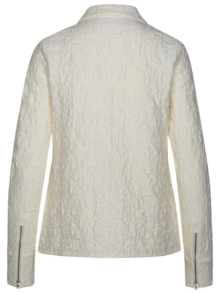 Jil Sander Ivory Cotton Jacket Woman