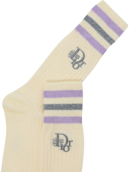 Dior Homme X Erl Stripe Detailed Socks