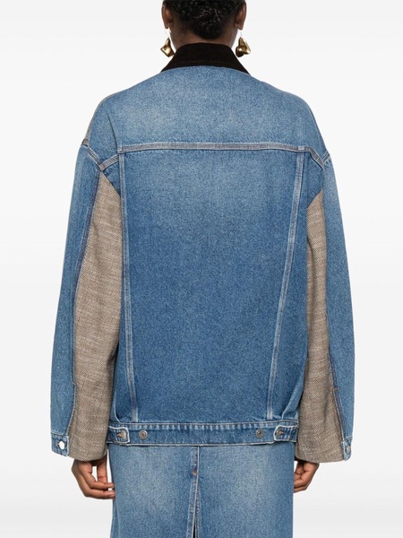 Stella Mc Cartney Denim And Tweed Jacket