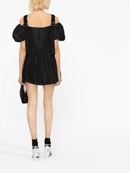 Simone Rocha Cold-Shoulder Balloon-Sleeved Mini Dress