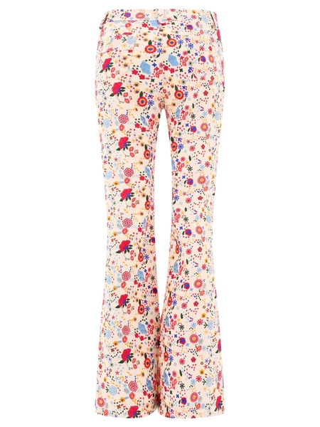 Ines De La Fressange "Charlotte" Embroidered Trousers