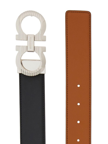 Ferragamo Gancini Leather Belt