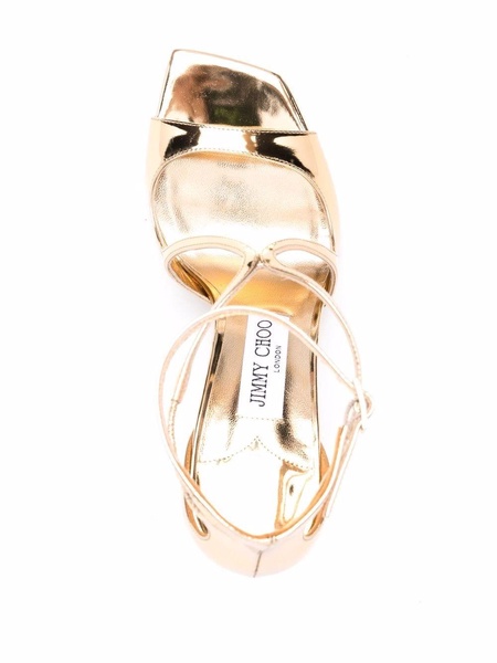 Jimmy Choo Azia Metallic Effect Sandals