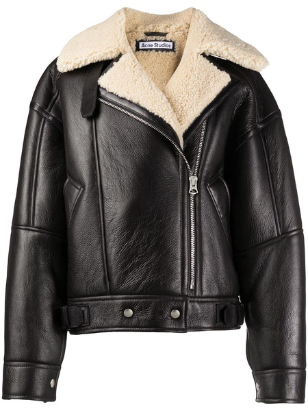 Acne Studios Leather Shearling Jacket