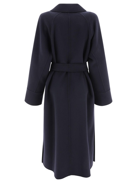 'S Max Mara "Agata" Wool Belted Long Coat