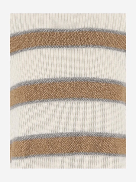 Malo Cashmere Sweater With Striped Pattern