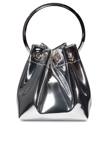 JIMMY CHOO Silver Mini Bon Bon Handbag