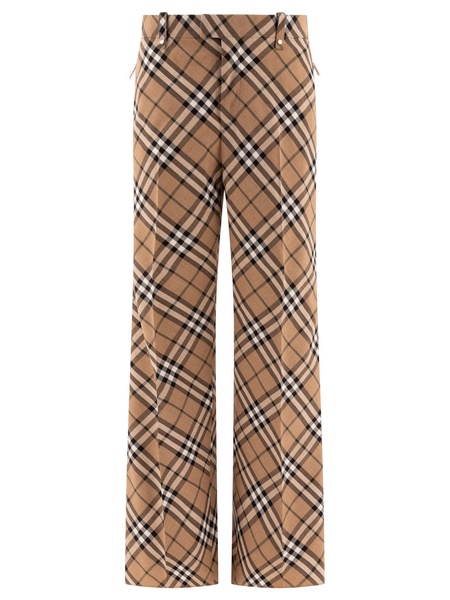 Burberry Wool Blend Tailored Trousers