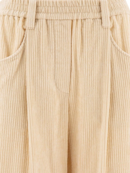 BRUNELLO CUCINELLI Baggy Corduroy High-Rise Trousers