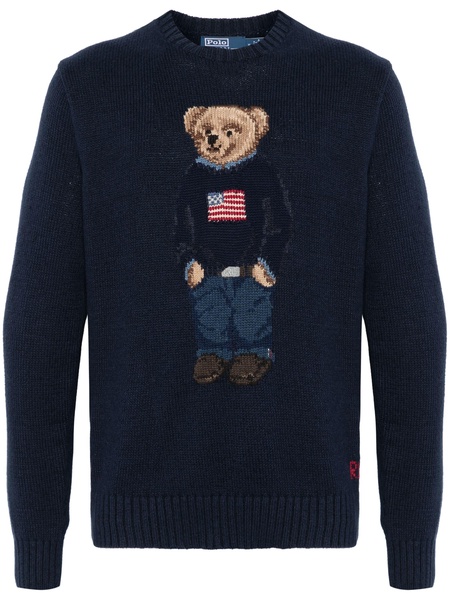 Polo Bear cotton and linen sweater