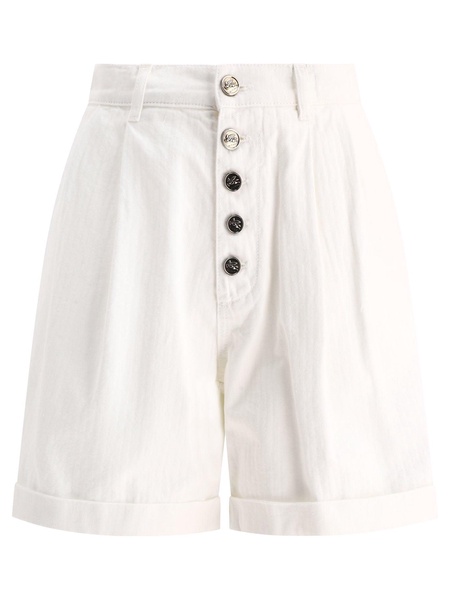 Etro Pleated Shorts With Buttons