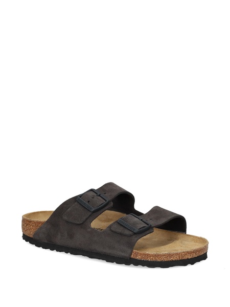 Birkenstock Arizona Velvet Grey, Suede Leather Shoes