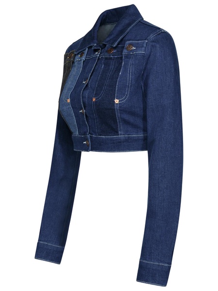 Moschino Jeans Blue Cotton Jacket