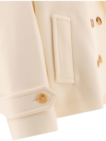 Oversize Short Coat Coats White