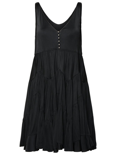 Lanvin Black Viscose Dress Woman