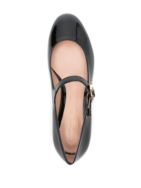 Gianvito Rossi Mary Ribbon 05 Patent Leather Ballet Flats