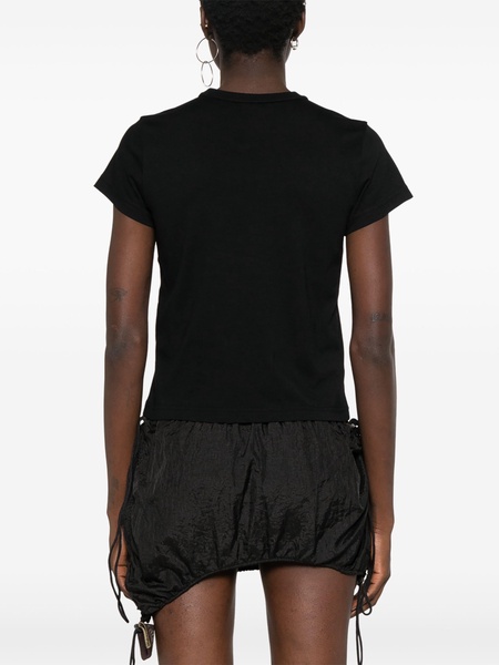 Alexander Wang Essential Jsy Shrunk Tee W/Puff Logo & Bound Neck