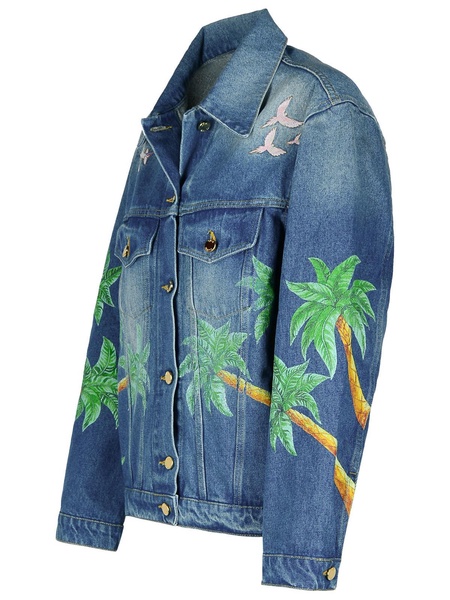 Casablanca Blue Denim Jacket Woman