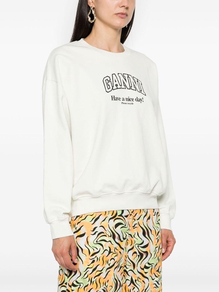 Ganni Organic Cotton Oversized Sweatshirt