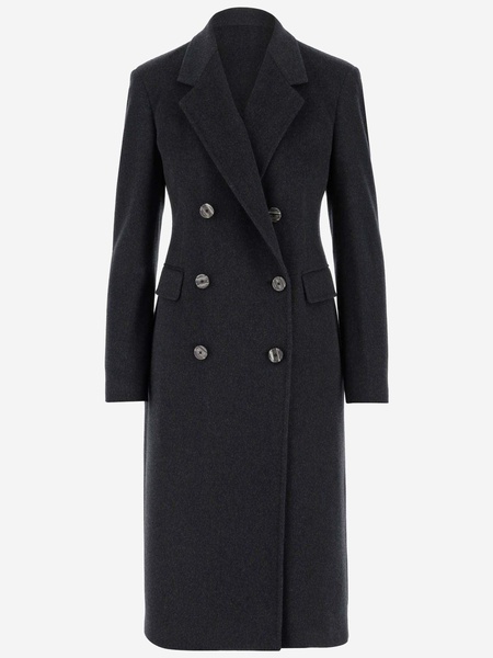 Tagliatore Wool And Cashmere Double Breasted Coat