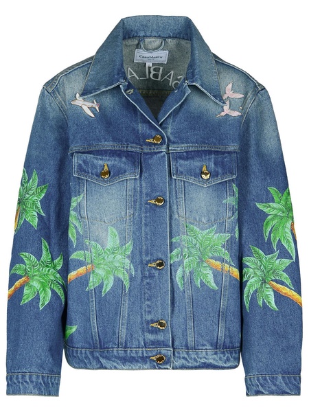 Casablanca Blue Denim Jacket Woman