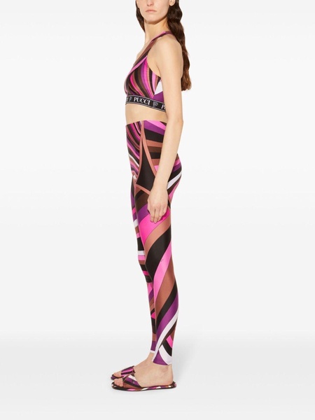 Pucci Iris-Print Crop Top Clothing