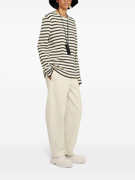 Jil Sander Plus Striped Cotton T Shirt