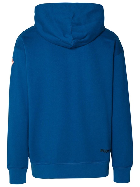 Moncler Grenoble Blue Cotton Sweatshirt Man