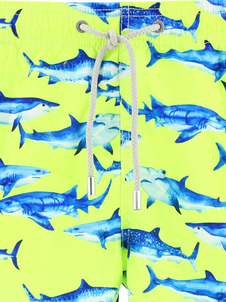 Mc2 Saint Barth Sharksention Printed Drawstring Swim Shorts