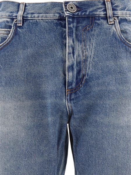 Balmain Jeans With Logo Embroidery