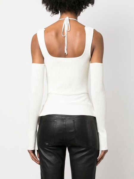 Andrea Adamo Knit Ribbed Top