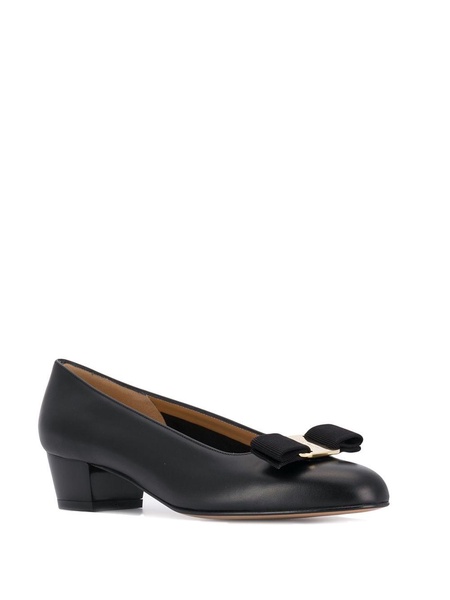 Ferragamo Vara Leather Ballerinas