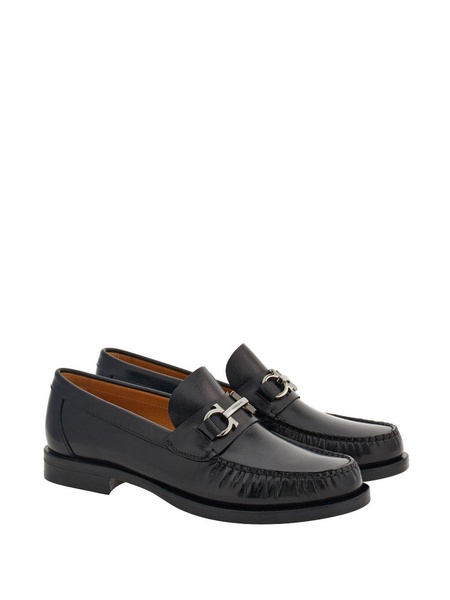 Ferragamo Gancini Leather Loafers