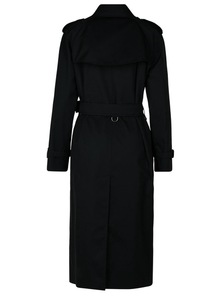 Burberry 'Waterloo' Black Cotton Trench Coat