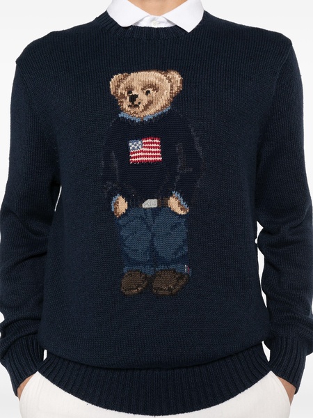 Polo Bear cotton and linen sweater