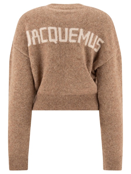 JACQUEMUS Classic Beige Long Sleeve Sweater