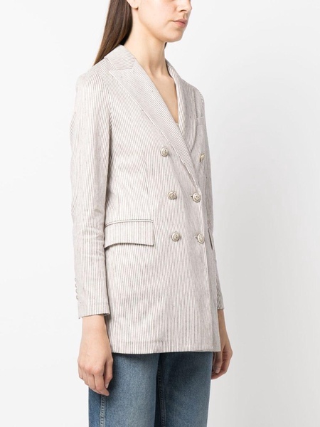 Circolo 1901 Linen Blend Double Breasted Jacket