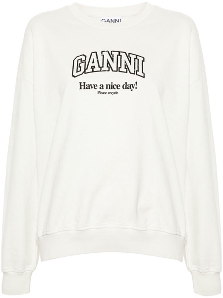 Ganni Organic Cotton Oversized Sweatshirt