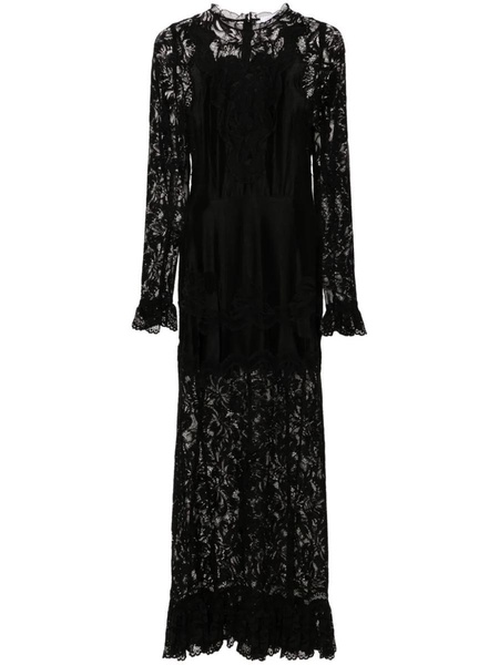 Rabanne Long Floral Lace Dress