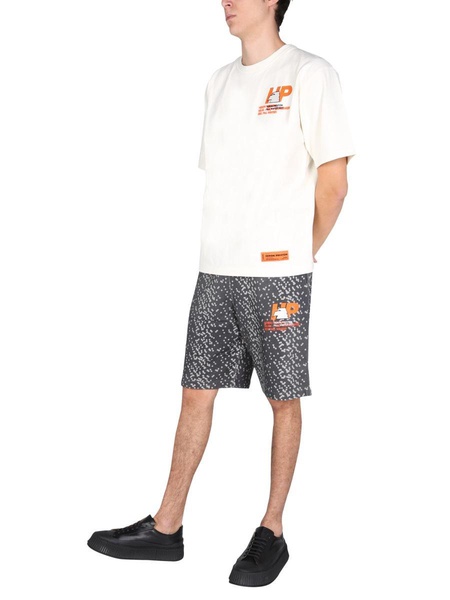 Heron Preston Men Bermuda With Rubber Logo