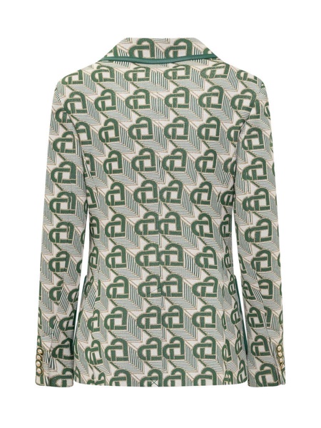 Casablanca Heart Monogram Jacquard Single-Breasted Jacket