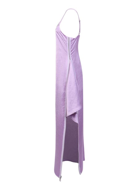 Lilac Satin Dress