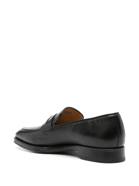 Plume leather loafers