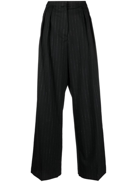 Róhe Wide Leg Pinstripe Trousers Clothing