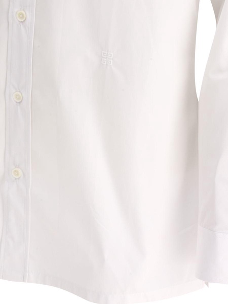 Givenchy "4 G" Embroidered Poplin Shirt