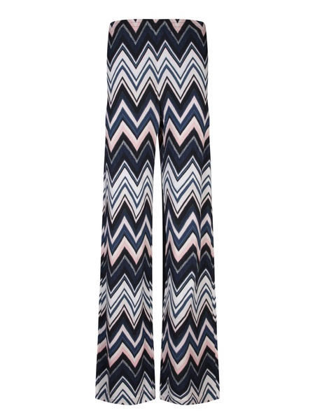 Zig Zag Print Blue/white Trousers