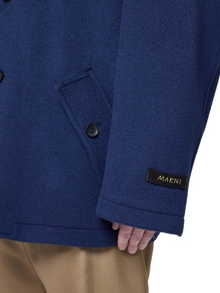 Marni Logo Patch Single-Breasted Short Coat